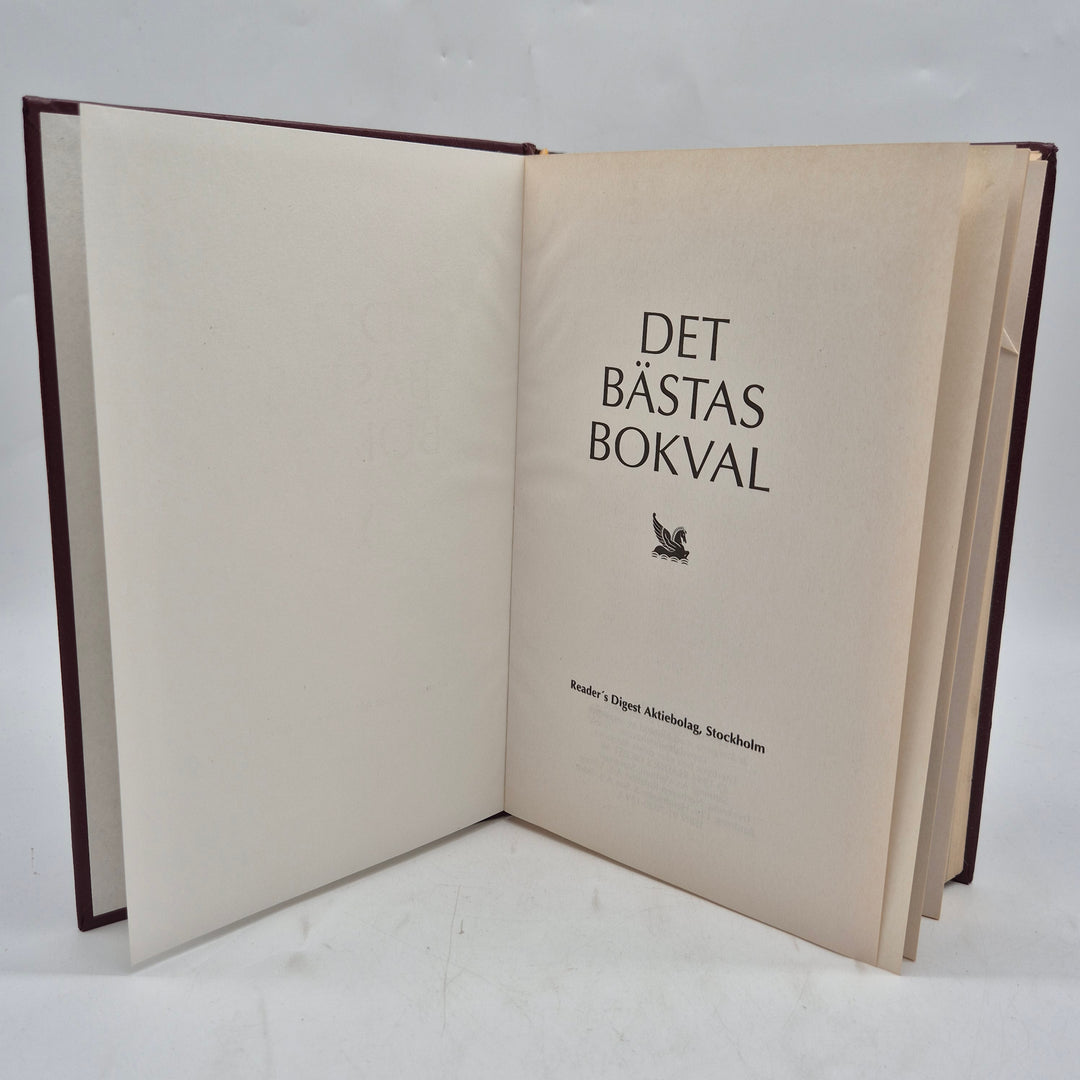 Retro antologibok Det Bästas Bokval vinröd