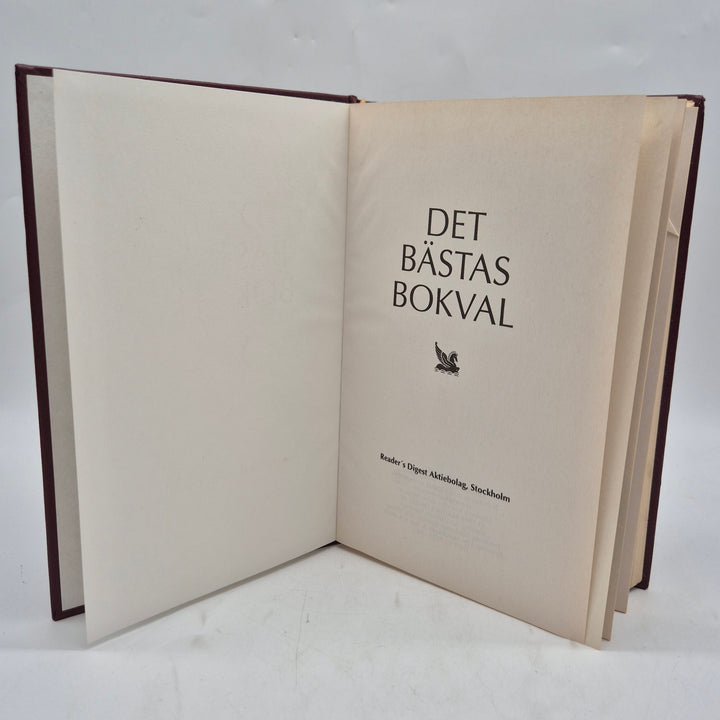Retro antologibok Det Bästas Bokval vinröd