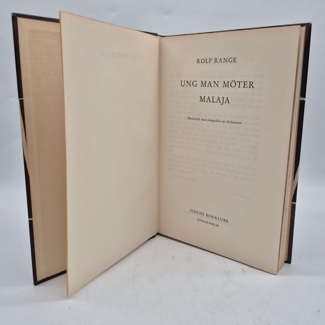 Ung man möter Malaja retro inbunden bok