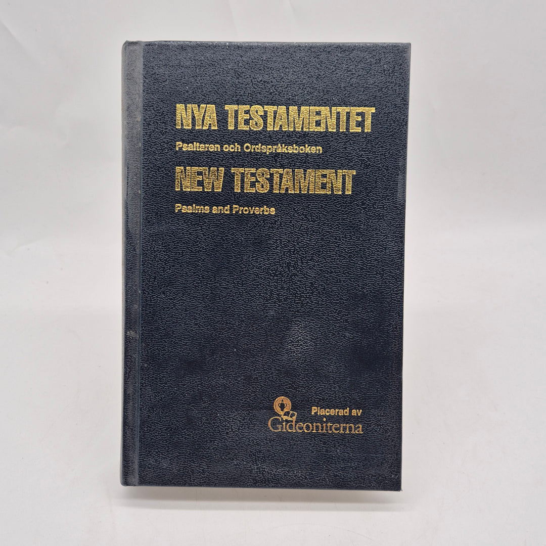 Tvåspråkig klassisk Gideonitbibel blå hårdband