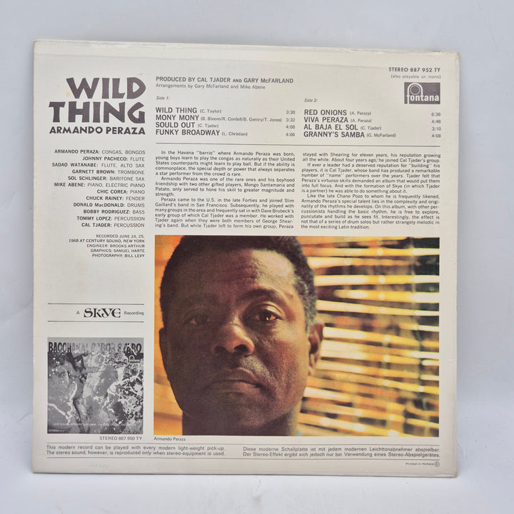Armando Peraza Wild Thing vinyl LP retro