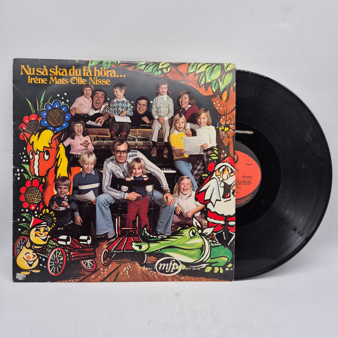 Retro LP barnmusik Nu ska du få höra