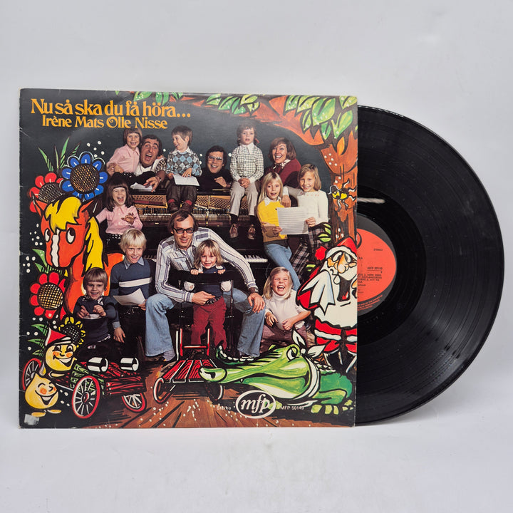 Retro LP barnmusik Nu ska du få höra