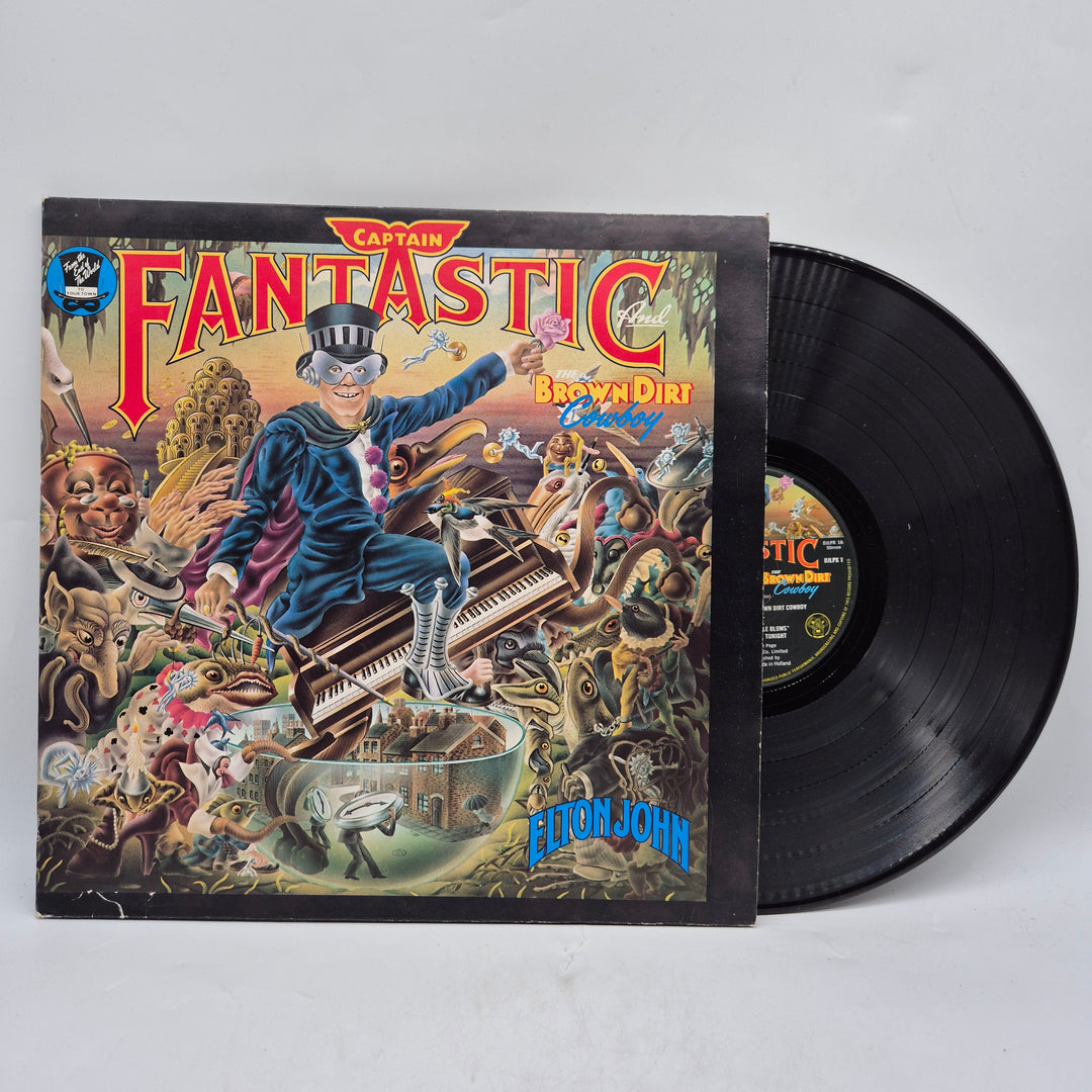 Elton John vinyl Captain Fantastic retro LP