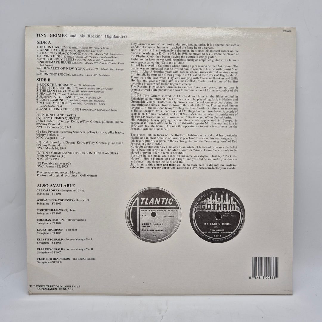 Tiny Grimes Rock The House vinyl LP retro