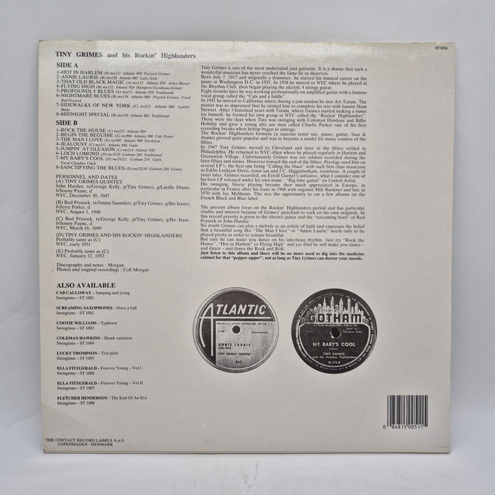 Tiny Grimes Rock The House vinyl LP retro