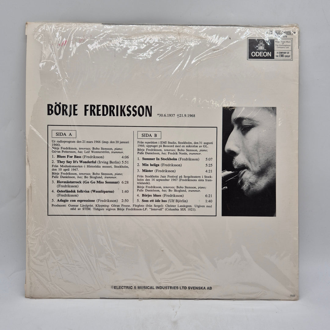 Börje Fredriksson LP retro jazzvinyl