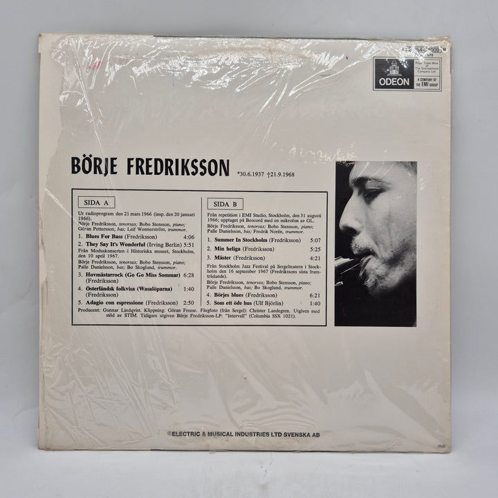 Börje Fredriksson LP retro jazzvinyl