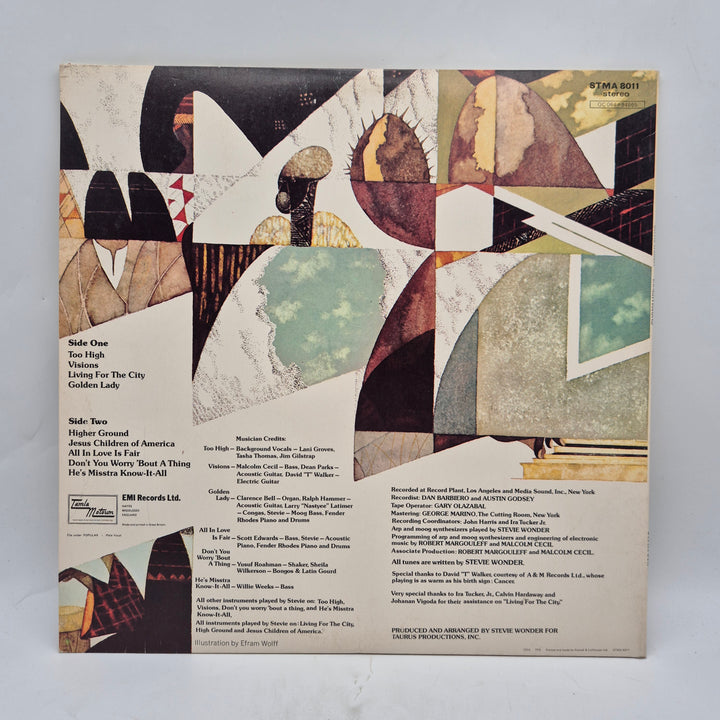 Stevie Wonder Innervisions LP retro vinylskiva