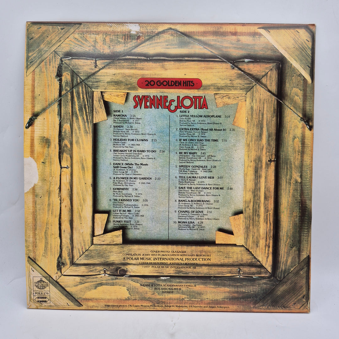 Svenne och Lotta vinyl LP 20 Golden Hits retro