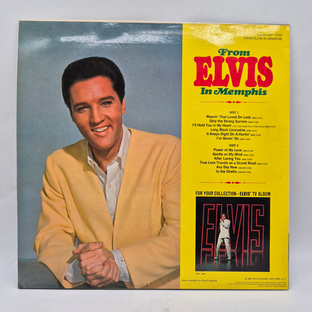 From Elvis in Memphis retro vinyl LP