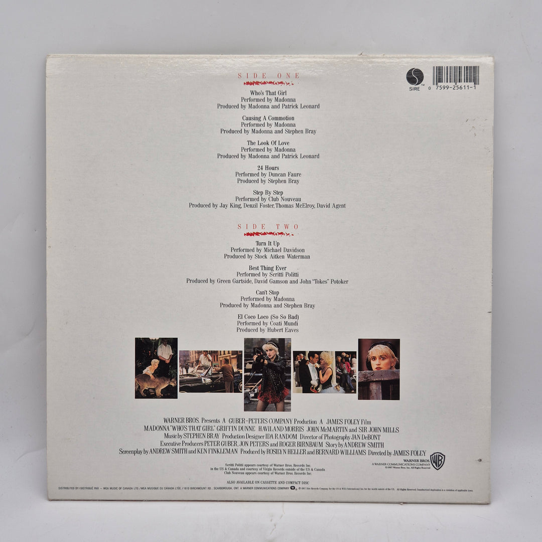 Madonna Who’s That Girl soundtrack LP retro