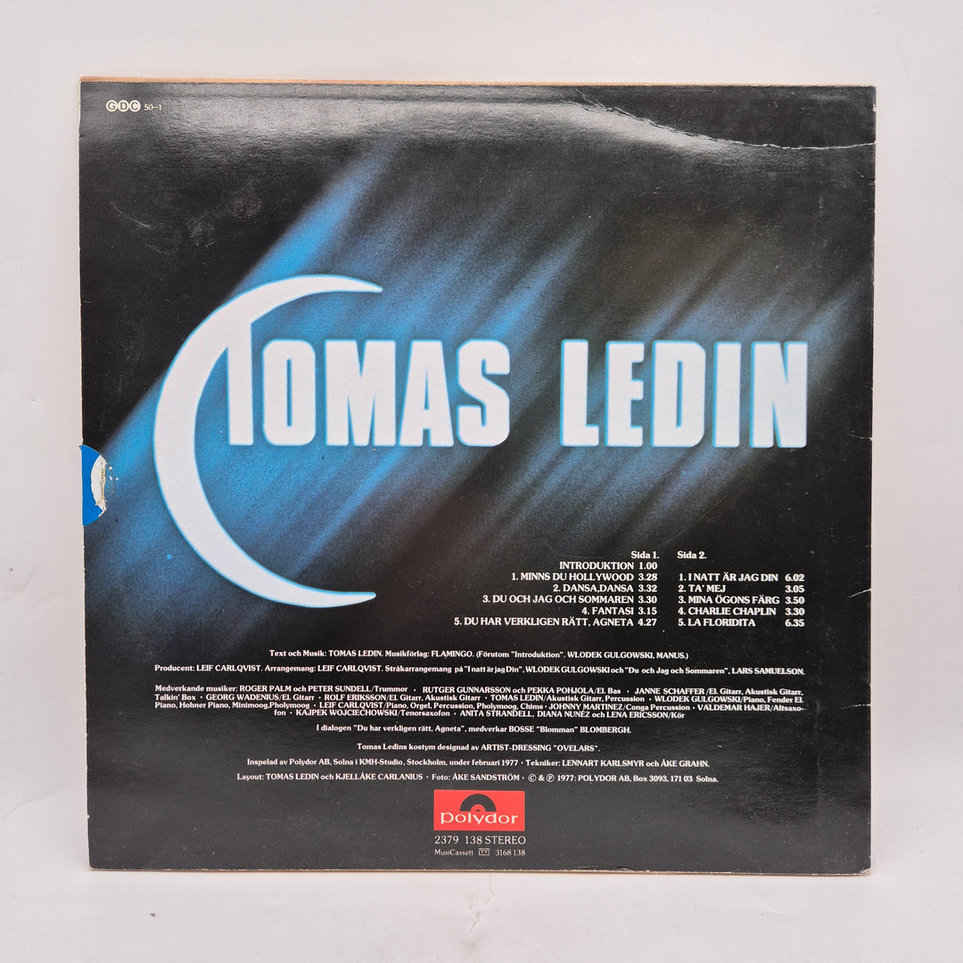 Tomas Ledin retro LP vinyl Polydor