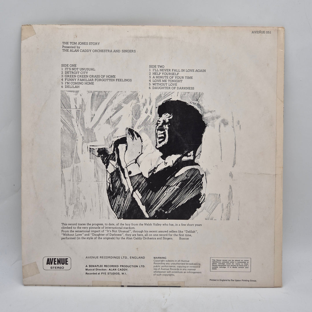 Retro Tom Jones Story vinyl LP Avenue Records