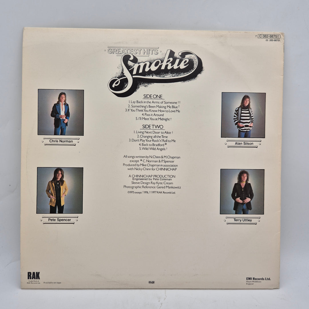 Smokie Greatest Hits vintage LP vinyl