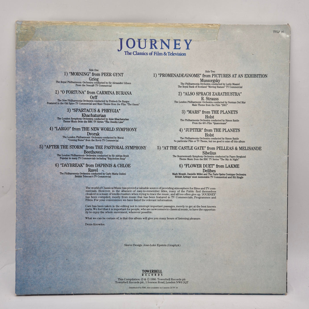Journey klassisk soundtrack vinyl LP retro