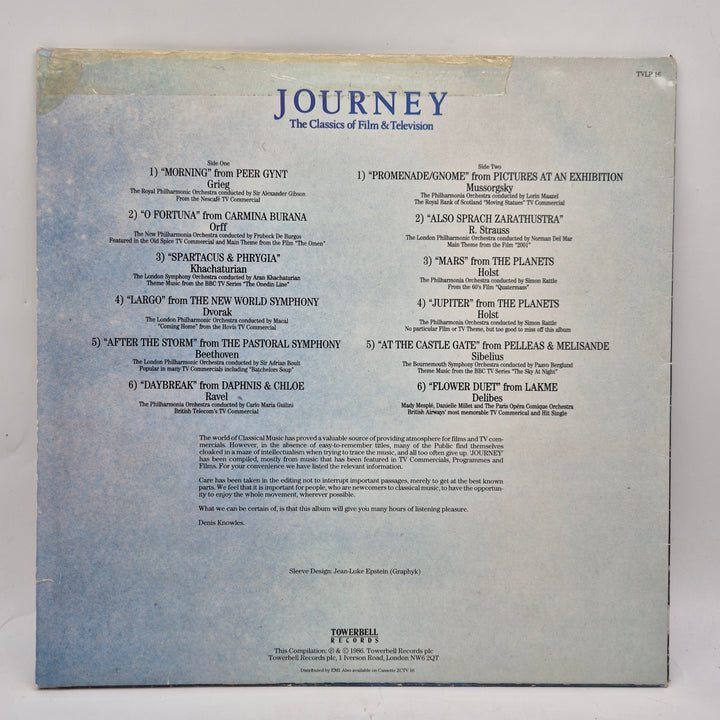 Journey klassisk soundtrack vinyl LP retro