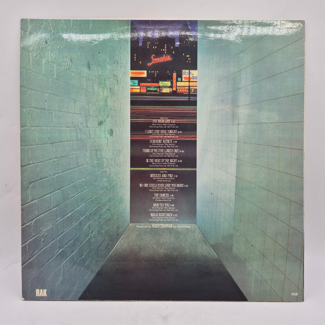 Smokie Bright Lights Back Alleys retro LP