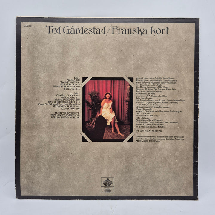 Ted Gärdestad Franska kort vinyl retro LP
