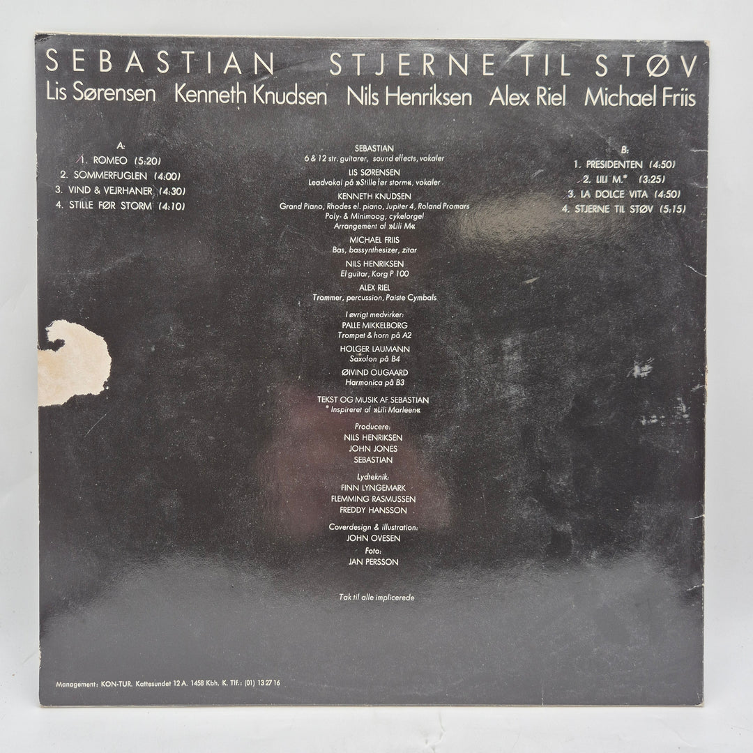 Sebastian Stjerne til støv retro LP vinyl