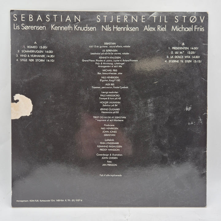 Sebastian Stjerne til støv retro LP vinyl