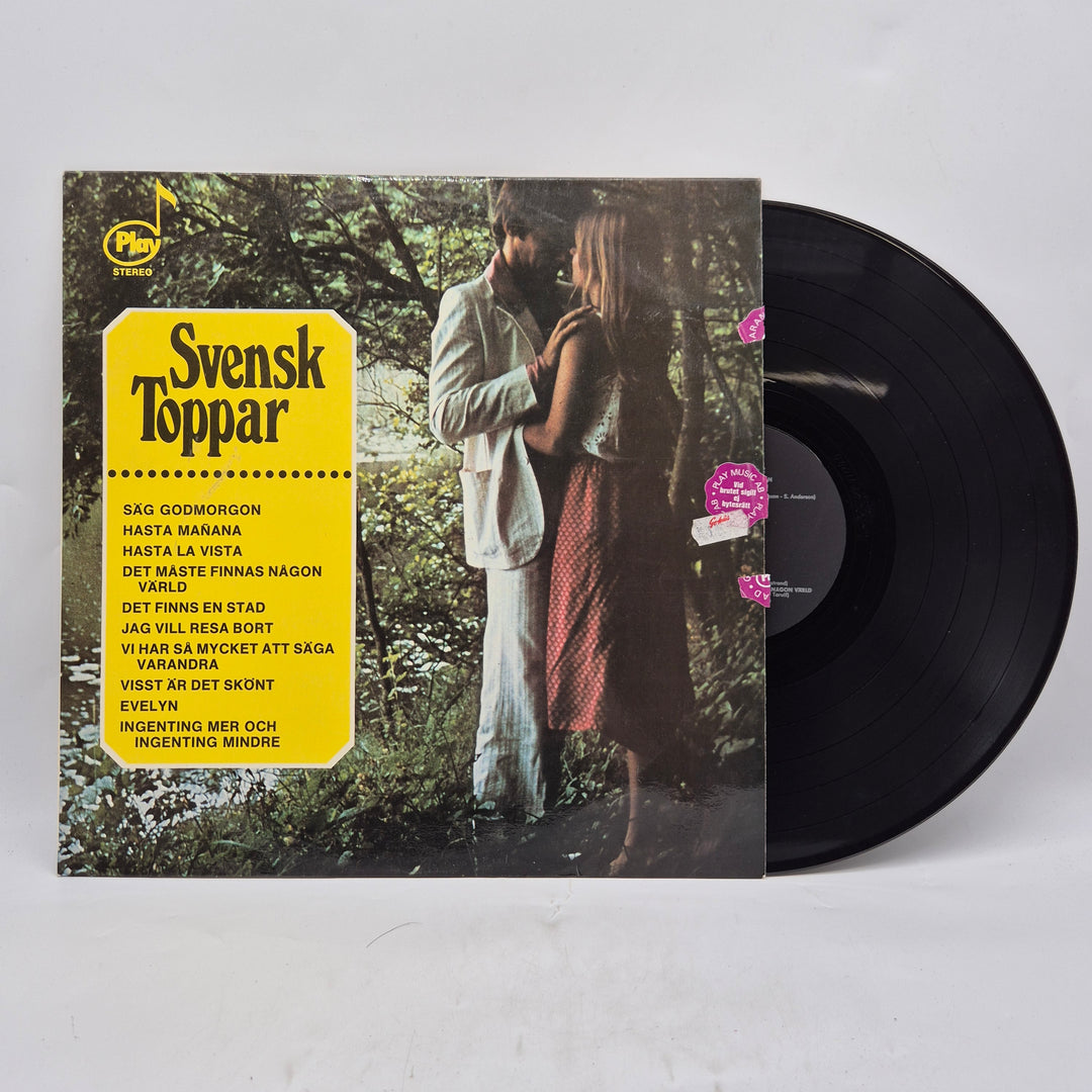 Svensk Toppar LP vinyl retro 1970-tal
