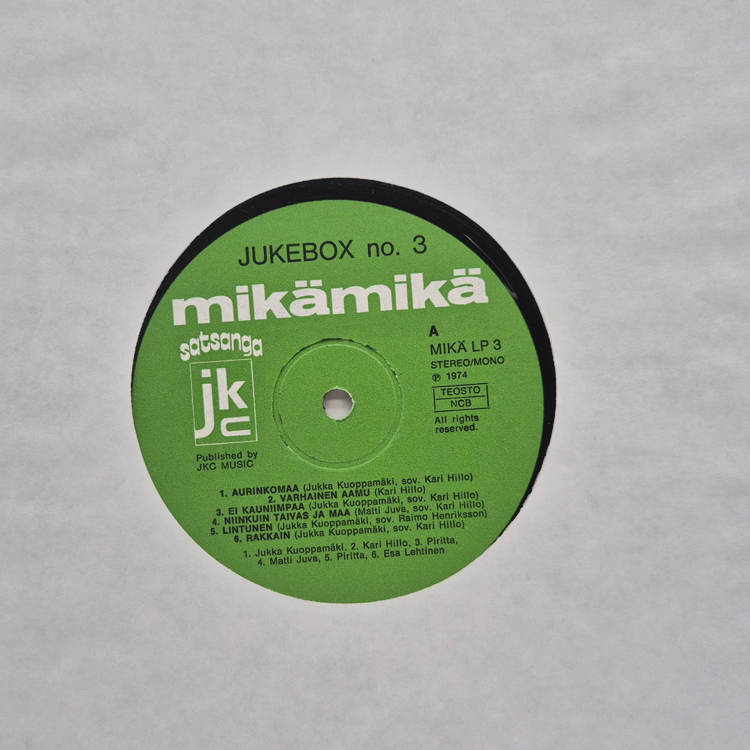 Retro LP Mikämikä Jukebox no 3 1974