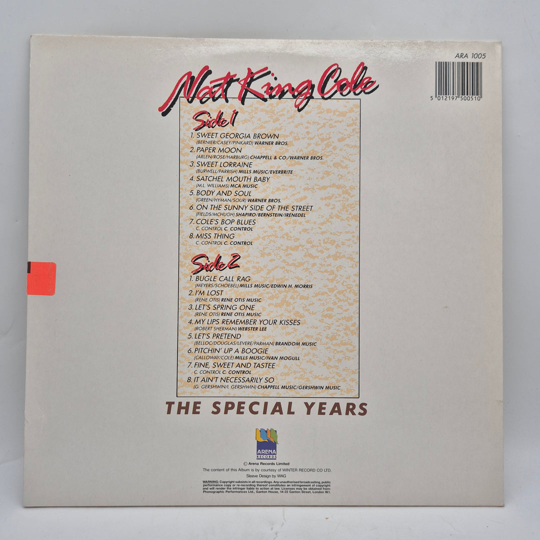 Nat King Cole The Special Years vinyl retro