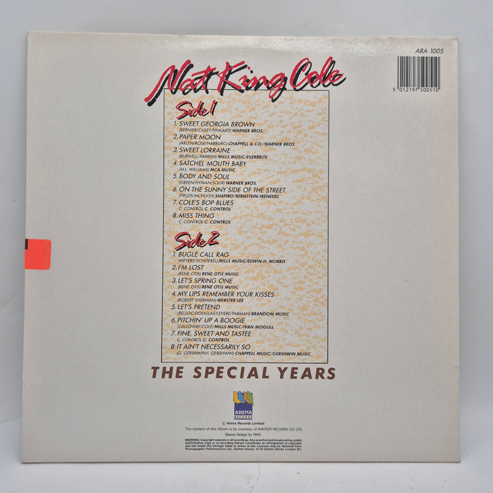 Nat King Cole The Special Years vinyl retro