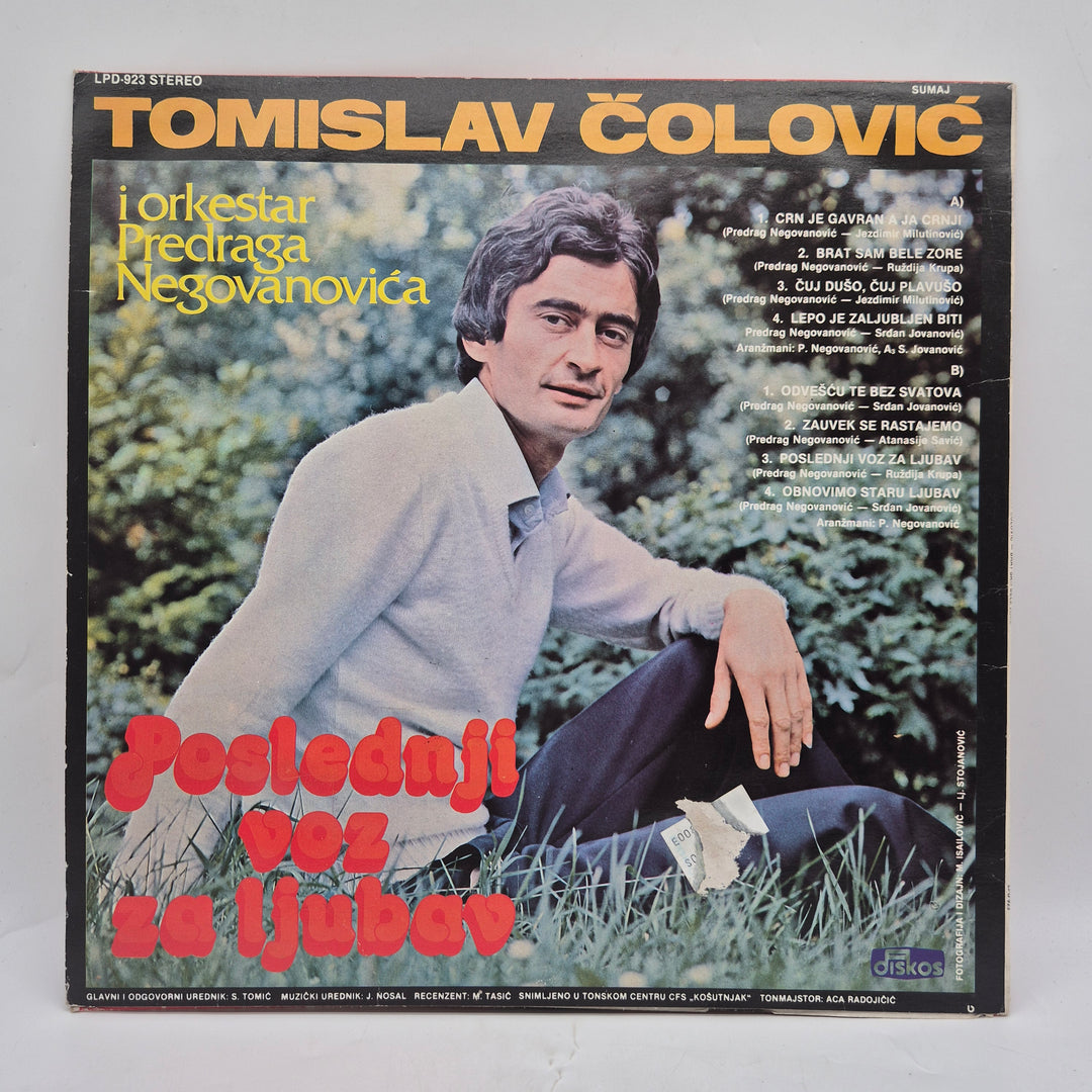 Retro vinylskiva Tomislav Čolović Diskos LP