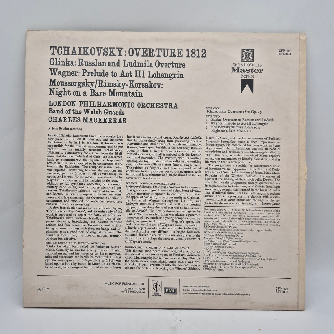 Tjajkovskij 1812-ouverture klassisk retro LP-vinyl