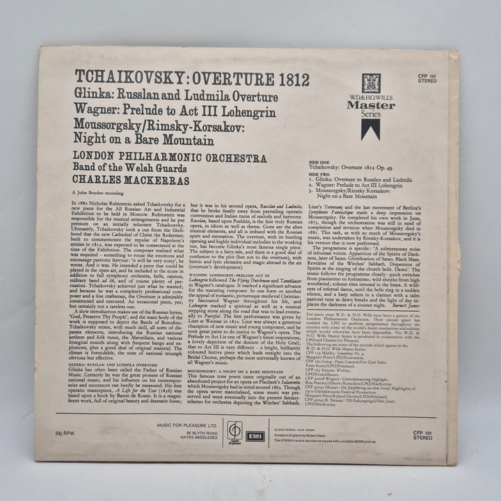 Tjajkovskij 1812-ouverture klassisk retro LP-vinyl