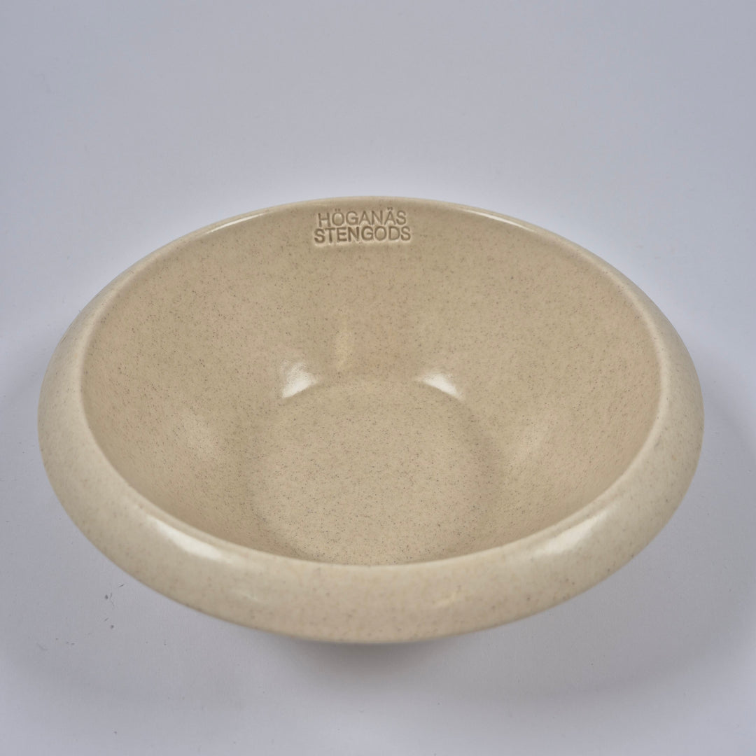 Höganäs beige stengods serveringsskål klassisk