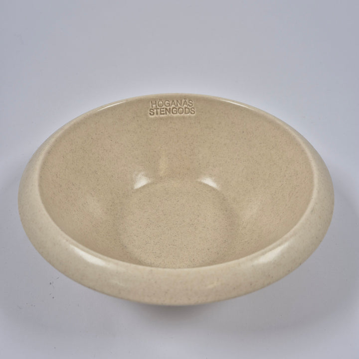Höganäs beige stengods serveringsskål klassisk