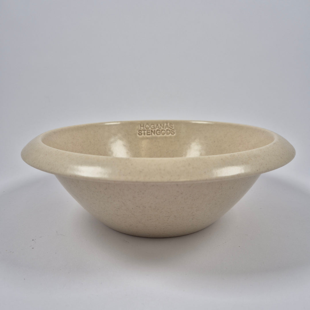 Höganäs beige stengods serveringsskål klassisk