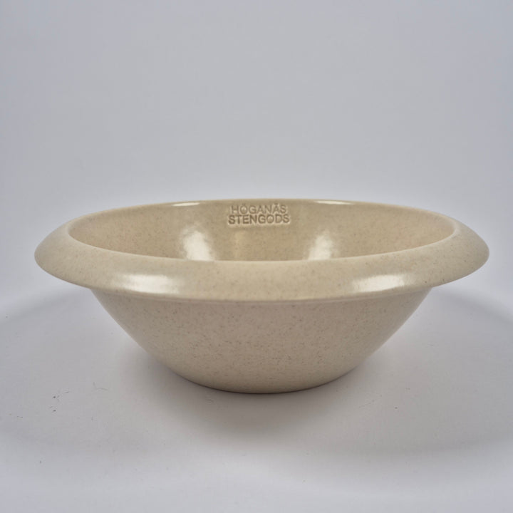 Höganäs beige stengods serveringsskål klassisk