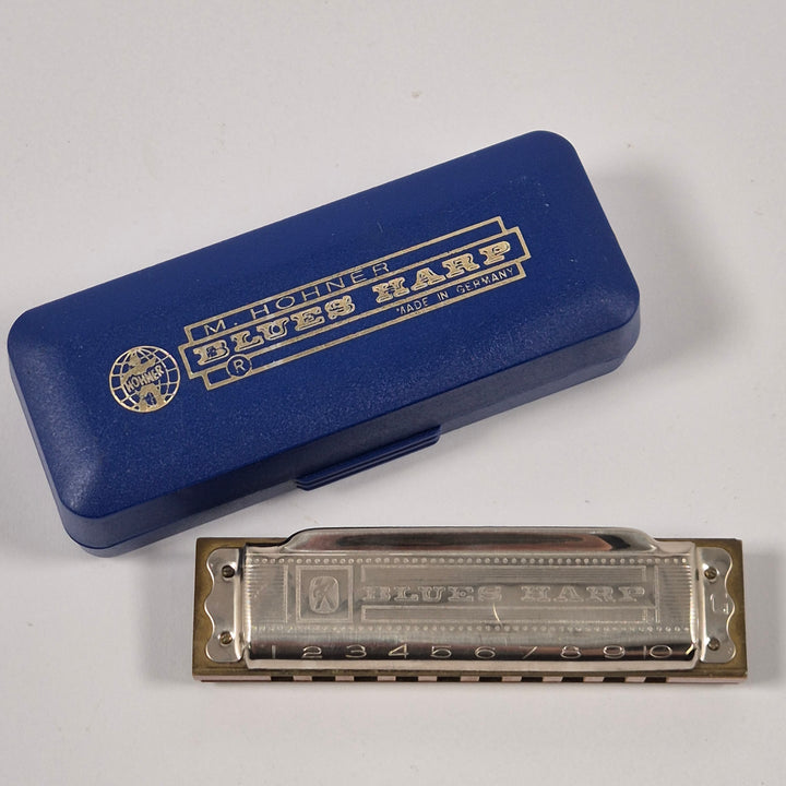 M Hohner Blues Harp munspel med fodral