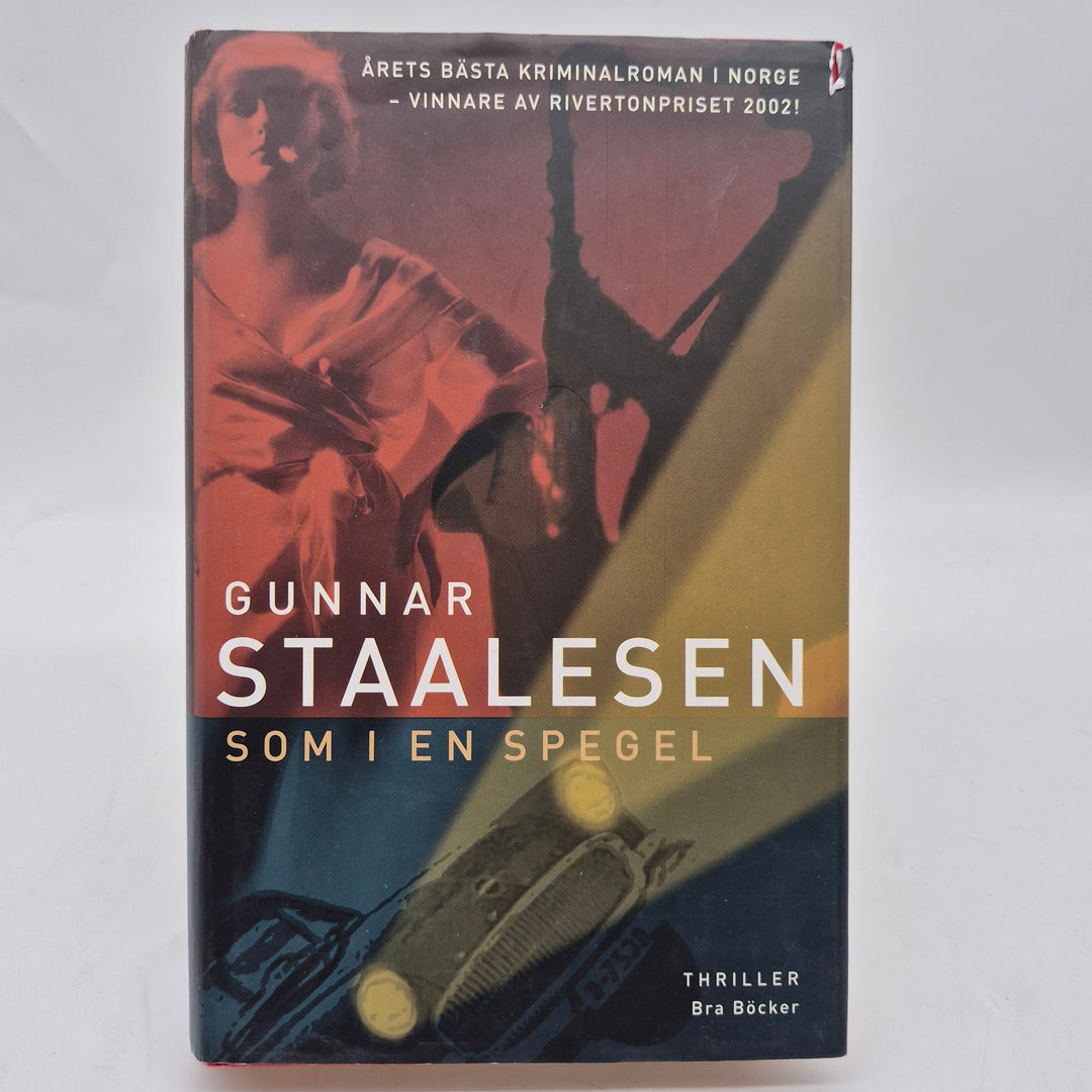 Som i en spegel kriminalroman inbunden Gunnar Staalesen
