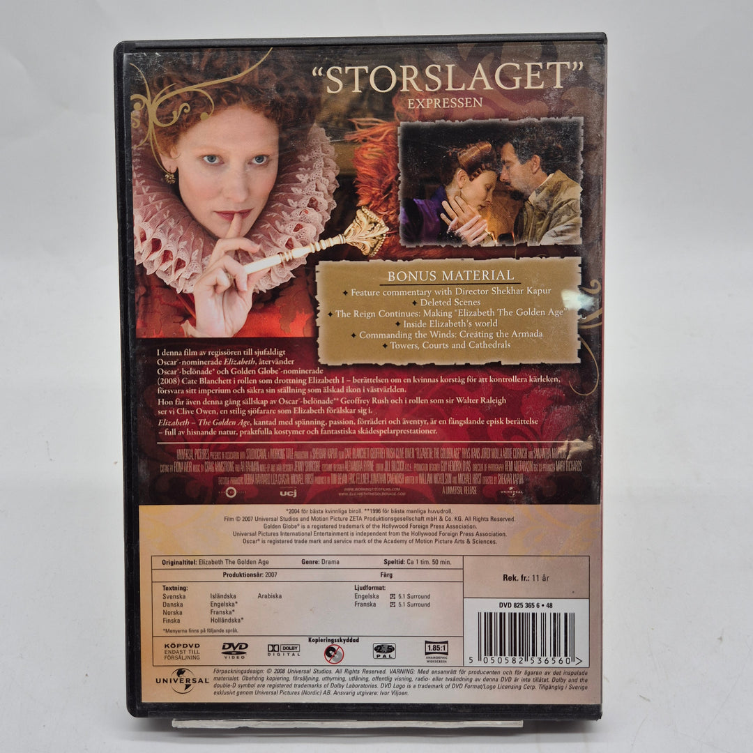Elizabeth The Golden Age DVD drama historisk