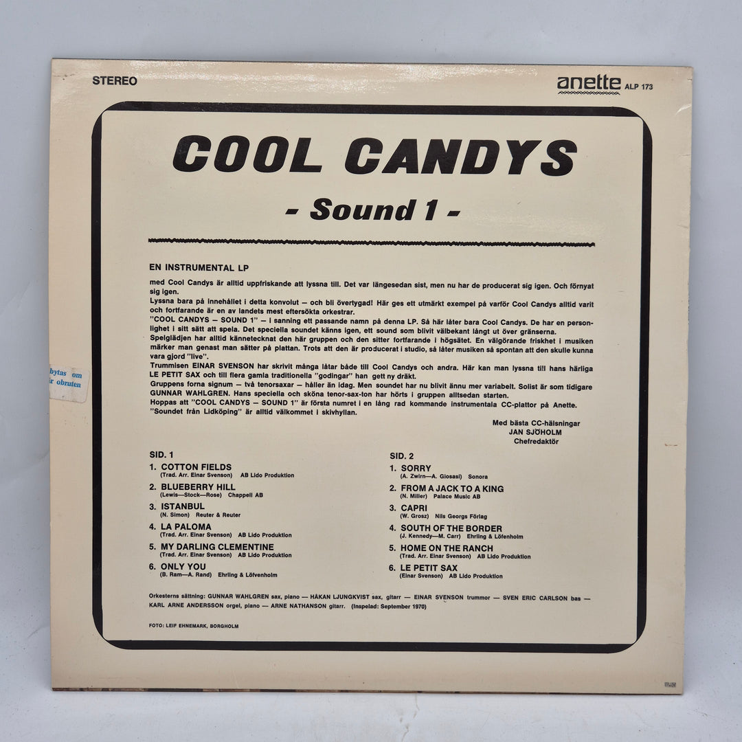 Cool Candys Sound 1 retro vinyl LP