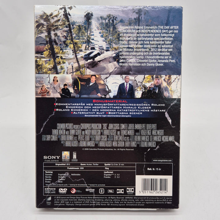 2012 katastroffilm DVD Sony Pictures begagnad