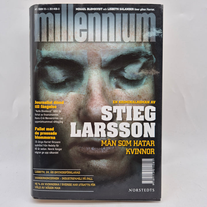 Män som hatar kvinnor inbunden kriminalroman Norstedts