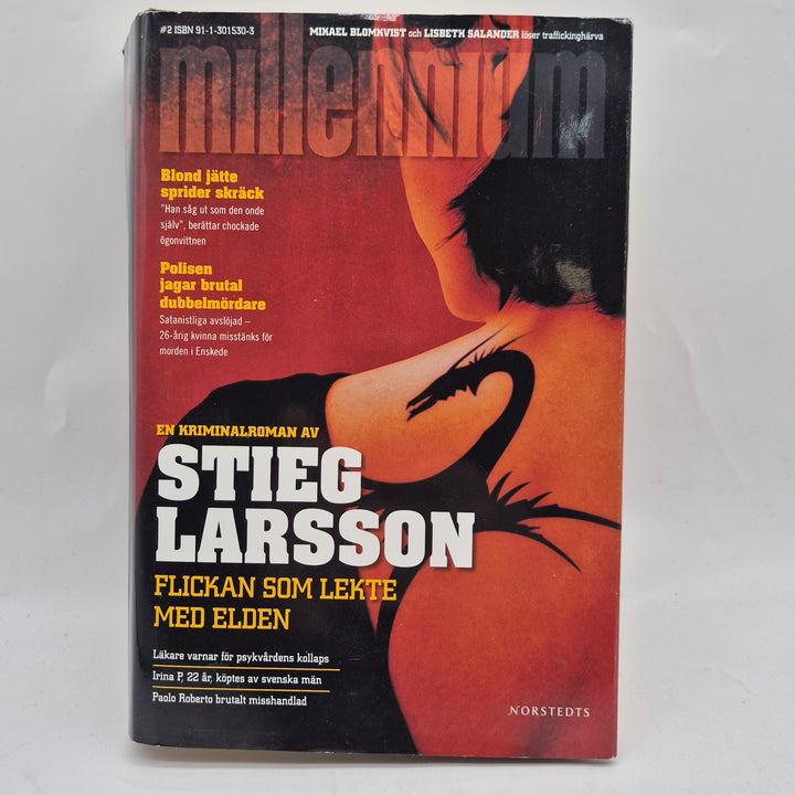 Flickan som lekte med elden inbunden bok