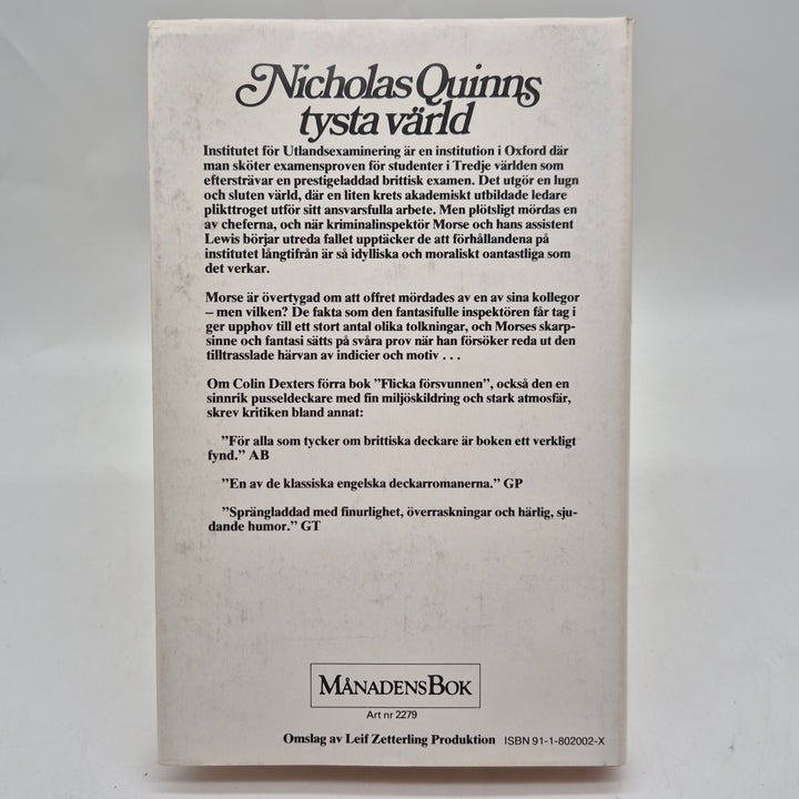 Nicholas Quinns tysta värld retro deckare