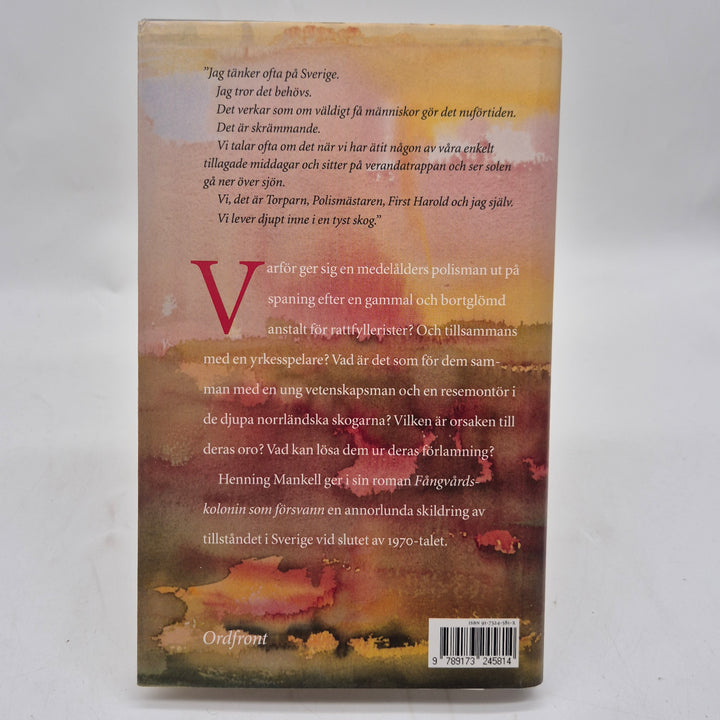 Henning Mankell inbunden roman Ordfront begagnad