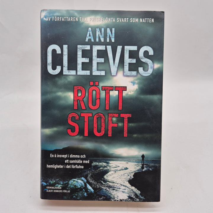 Rött stoft kriminalroman inbunden Ann Cleeves