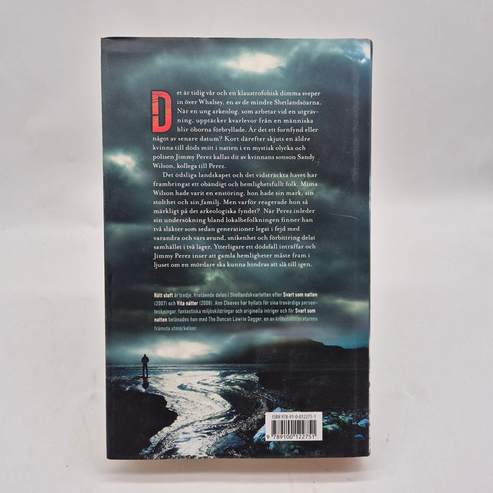 Rött stoft kriminalroman inbunden Ann Cleeves