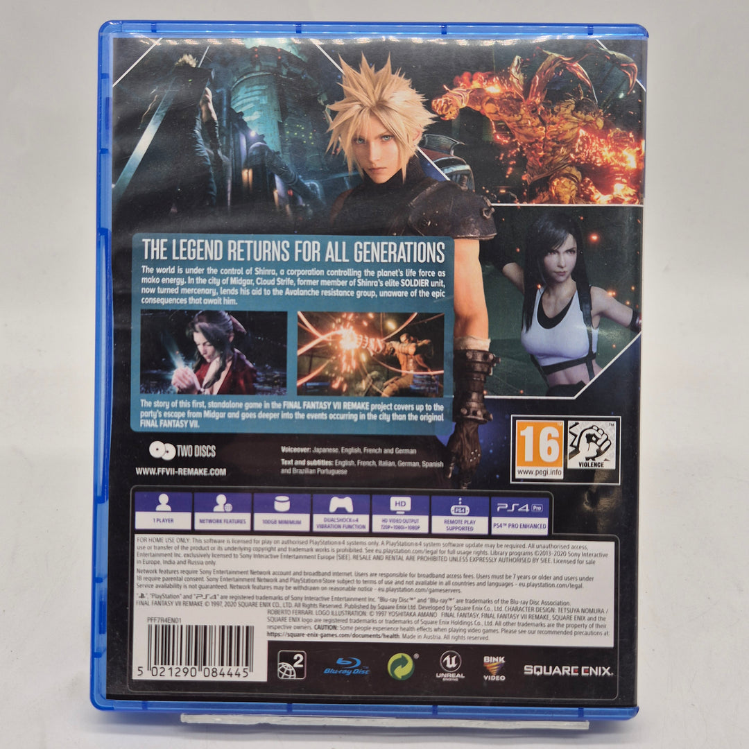 Final Fantasy VII Remake PS4 begagnat spel