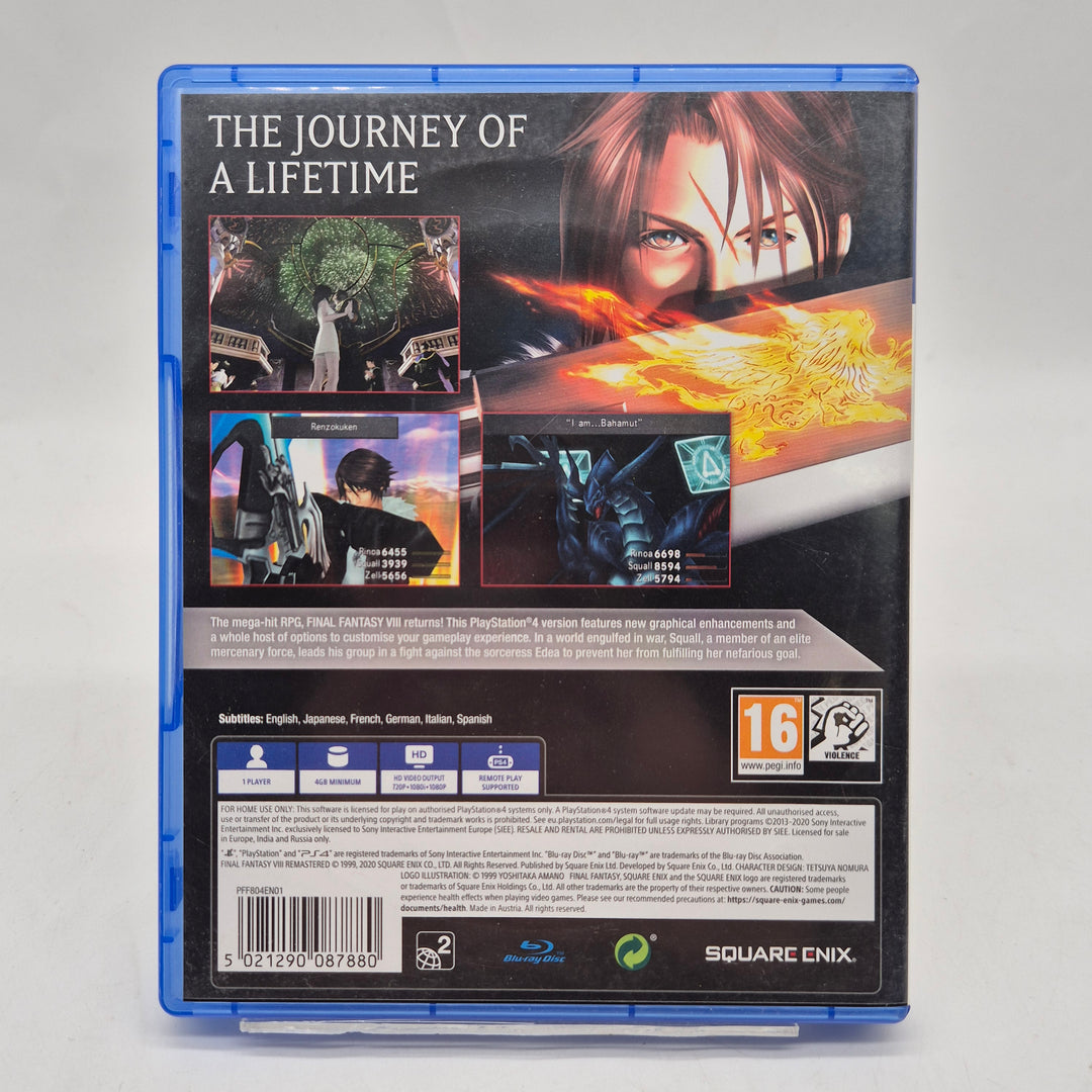 Final Fantasy VIII Remastered PS4 begagnat spel