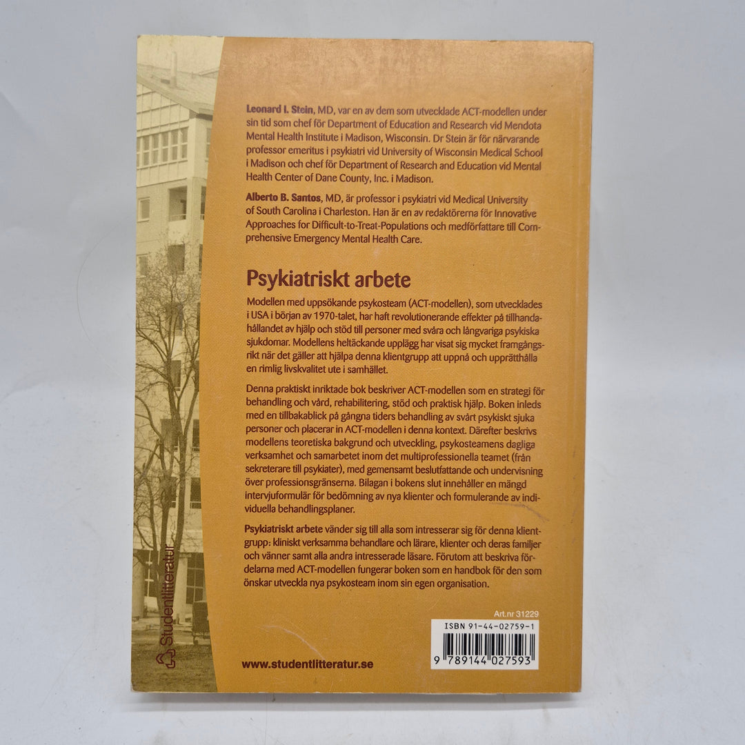 Psykiatriskt arbete kursbok Studentlitteratur begagnad